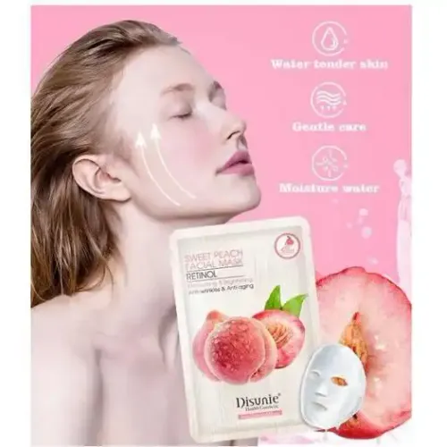 Masque Facial - Peau De Pêche Douce - Rétinol - Hydratant - Éclaircissant - Anti-rides