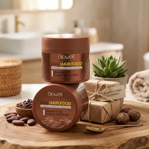 Masque Capillaire Nourrissant - Daily Hair Food Vitamine E & Beurre De Cacao Et Shea