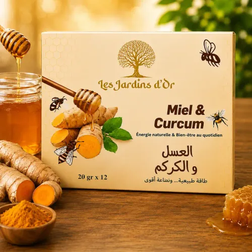 Miel & Curcuma (20 G × 12 Sachets) Contribue À La Vitalité