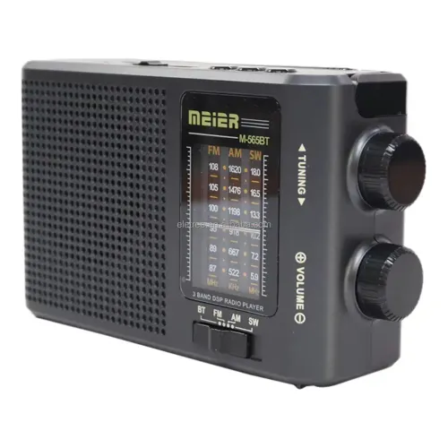 Radio Portable Am/fm Usb Mp3 Rechargeable Rétro Avec Lampe Torche