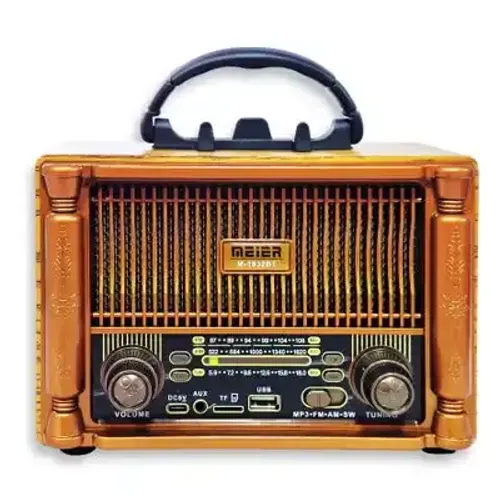Radio Portable Rétro Bluetooth Fm/am/sw - Batterie Rechargeable + Lecteur Usb/tf