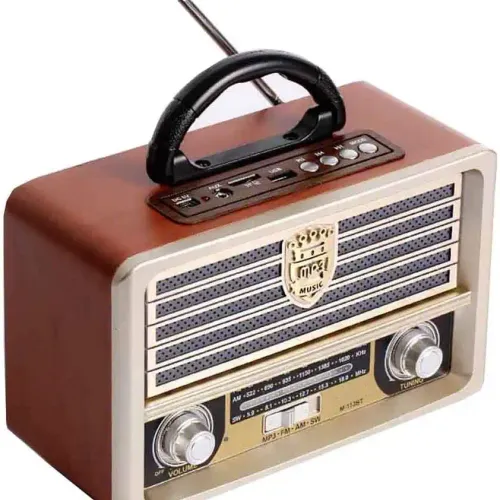Radio Portable Vintage Avec Haut-parleur Bluetooth Intégré. Am/sw/fm Ecteur Mp3 Via Disque U, Carte