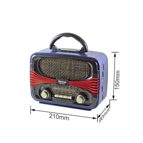 Radio Style Rétro Lecteur Mp3 Sans Fil Usb/sd/aux/bluetooth 5. 0