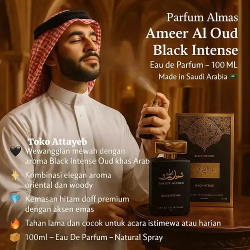 Eau de Parfum Ameer Al Oud Black Intense Original