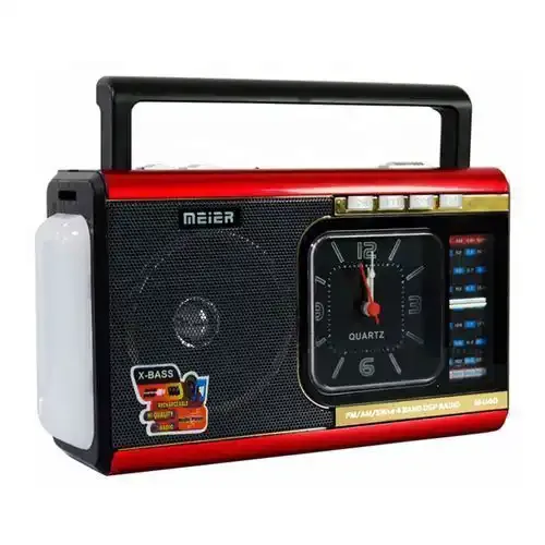 Radio Portable M-40 – Rechargeable, MP3, USB, SD, AUX, TF, FM/AM/SW, Lampe de Poche et Horloge