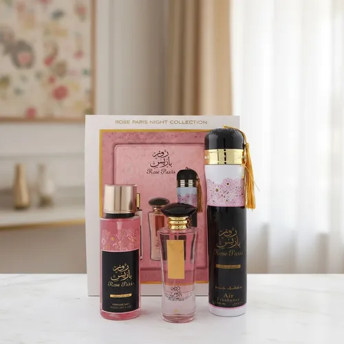 Coffret Cadeau 3 Pièces Rose Paris Night  