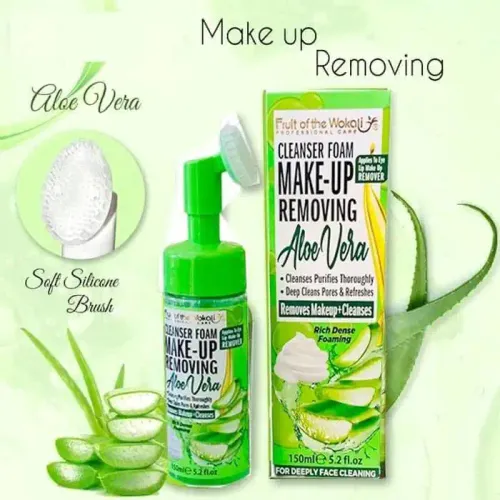 Mousse Nettoyante et Démaquillante à l’Aloe Vera