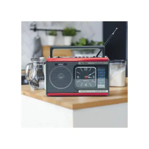 Radio Portable Lampe, Rechargeable, Mp3, Usb, Sd, Aux, Tf, Fm, Am, Sw, Lampe Poche Et Horloge