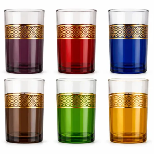 Verres À Thé Marocains Colorés