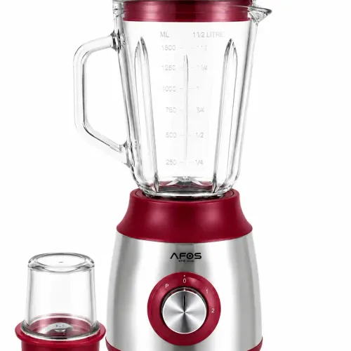 Blender Funky 250 W Avec Bol En Verre 1,5 L & Moulin – 6 Lames En Inox