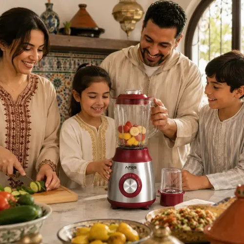 Blender Funky 250 W Avec Bol En Verre 1,5 L & Moulin – 6 Lames En Inox