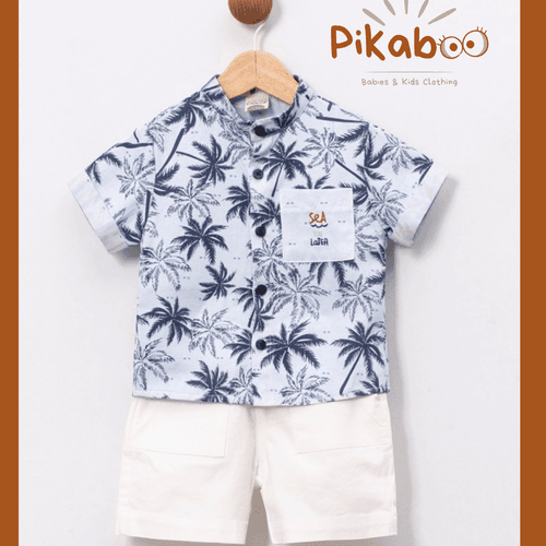 Ensemble Short Et Chemise Palmiers “sea You Later”