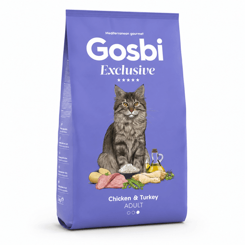 Croquettes Exclusive Poulet Et Dinde Pour Chat Adulte 