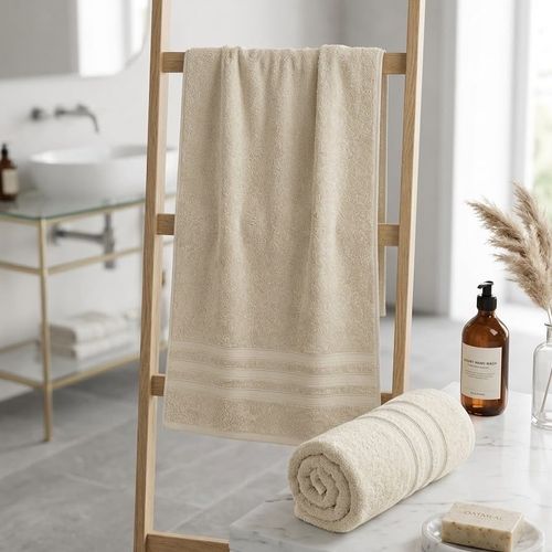 1 Serviette De Bain Douceur Absolue – 100% Coton – Couleurs Aléatoires