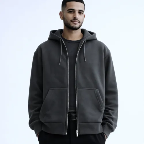  Hoodie Statement 460 Gsm Zippé 