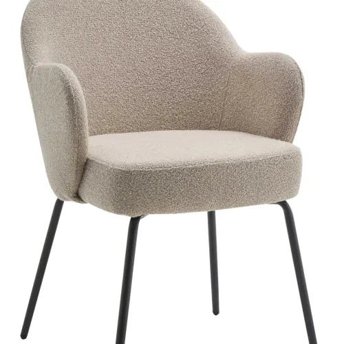 Leonie Chaise De Salle A Manger En Tissu Bouclette
