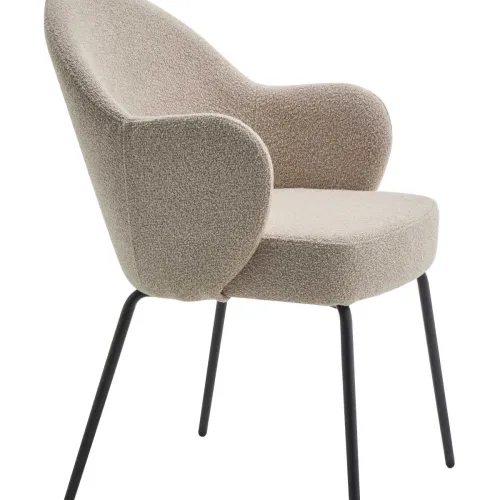 Leonie Chaise De Salle A Manger En Tissu Bouclette