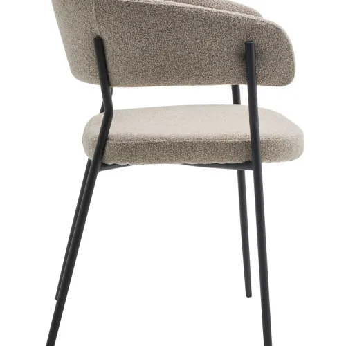 Simone Chaise De Salle A Manger En Tissu Bouclette
