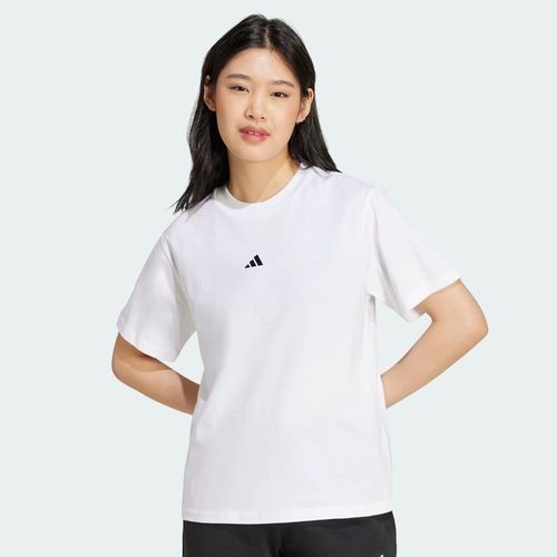 T-shirt Adidas Essentials Small Logo Blanc