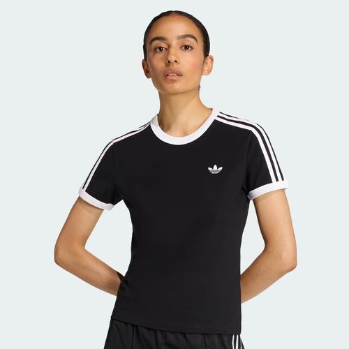 T-shirt Adidas Slim 3 Bandes Noir