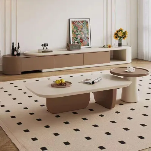 Layana Set De 2 Tables Basses De Lux 130 / 45 Cm