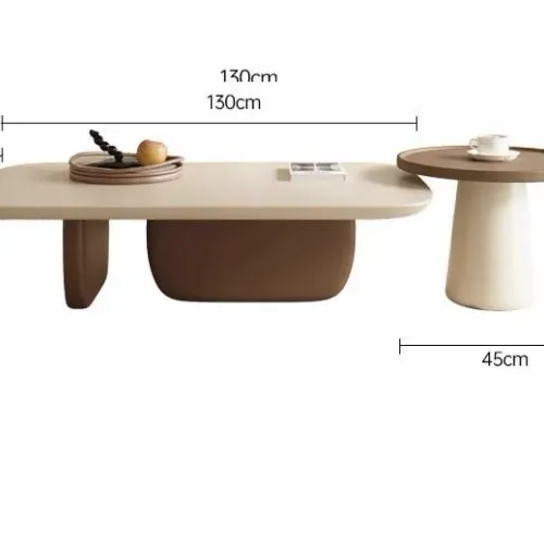 Layana Set De 2 Tables Basses De Lux 130 / 45 Cm