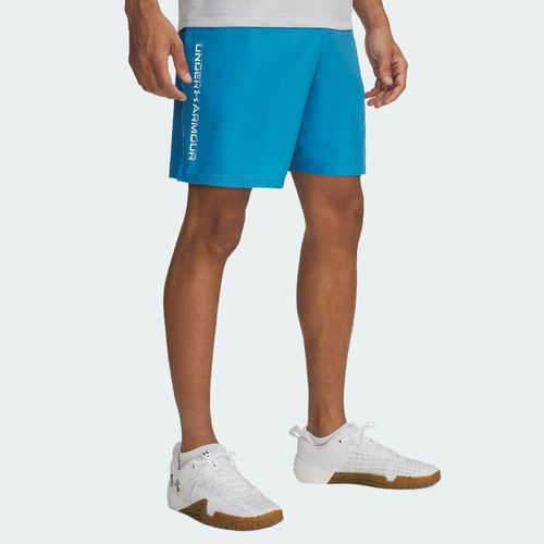 Short Ua Tech Woven Wordmark Bleu