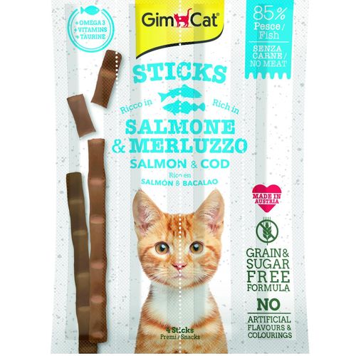 Gimcat Sticks Salmon ; Cod 4 Pcs.