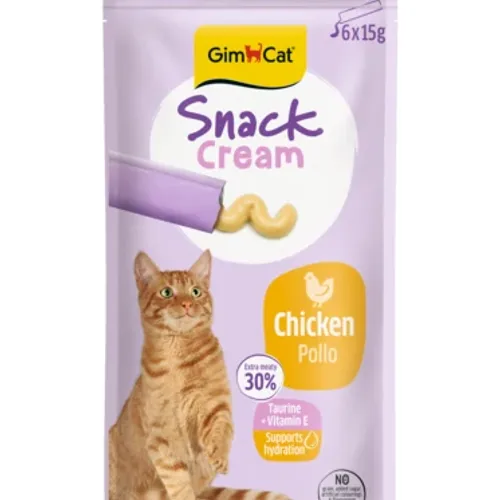 Snack Cream Poulet – Friandise Pour Chat 6×15g