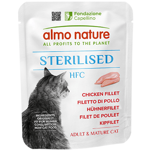 Almo Nature Hfc Sterilised Filet De Poulet 50g Pour Chat Stérilisé Adulte