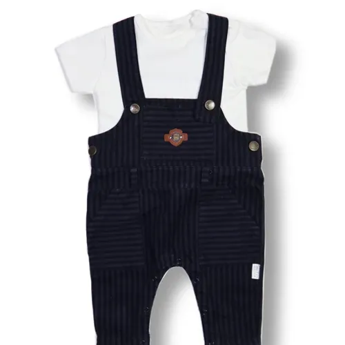 Salopette Bébé - Beige- Noir