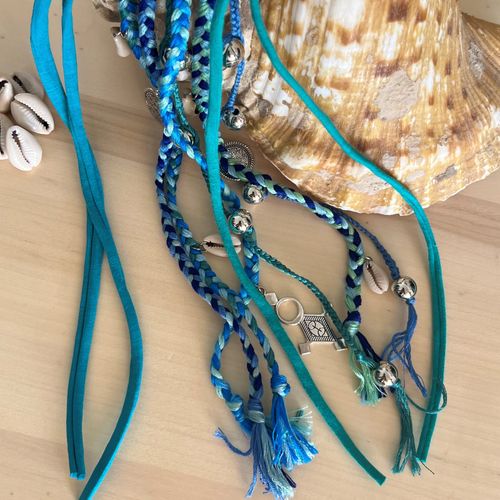Élastique Amanar Bleu – Accessoire Cheveux