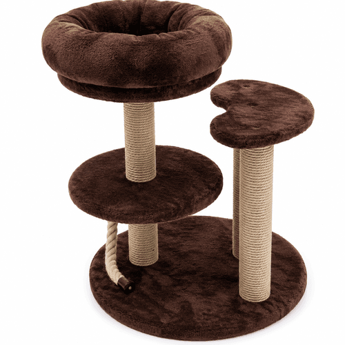 Arbre À Chat Multi-niveaux Avec Griffoirs Et Plateformes