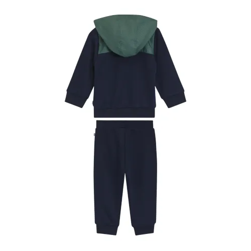 Ensemble Survêtement Boss Bébé Garçon Bleu Et Vert