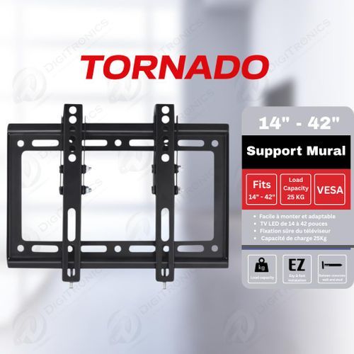 Support Mural Tv Led Fix, 14 À 42 Pouces, 25kg, 1442f