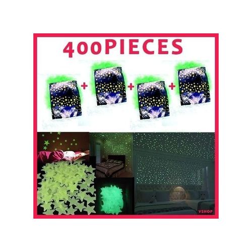 Etoile Pack De 400 Pièces Étoiles Lumineuses Glow In The Dark