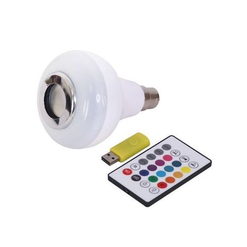 12w E27 Led Rgb Wireless Bluetooth Speaker Light Bulb Music Playing Lamp +remote
