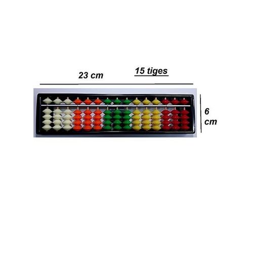 Abacus Soroban En Multicouleur 15 Colonnes