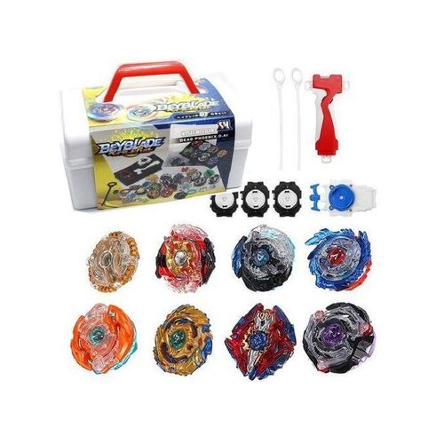 Lot De 10 Beyblade Avec Deux Lanceurs Super Series Dead Phoenix Box