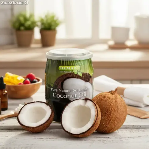 Huile De Coco Vierge – 100% Naturelle & Bio – Soin Corps, Cheveux Et Cuisine