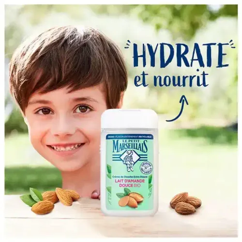 Extra Doux Douche Lait D'Amande Douce Bio 