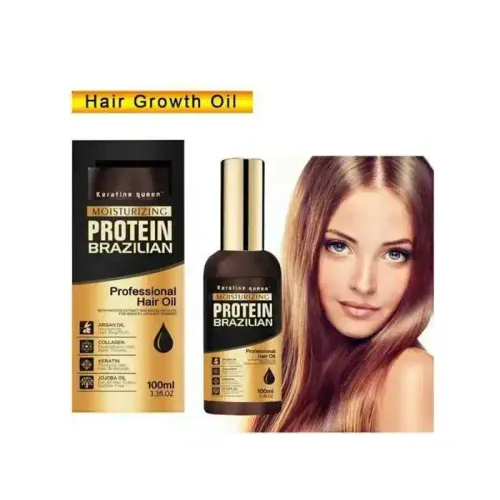 Huile Cheveux Keratin Queen Moisturizing Protein Brazilian - 50ml