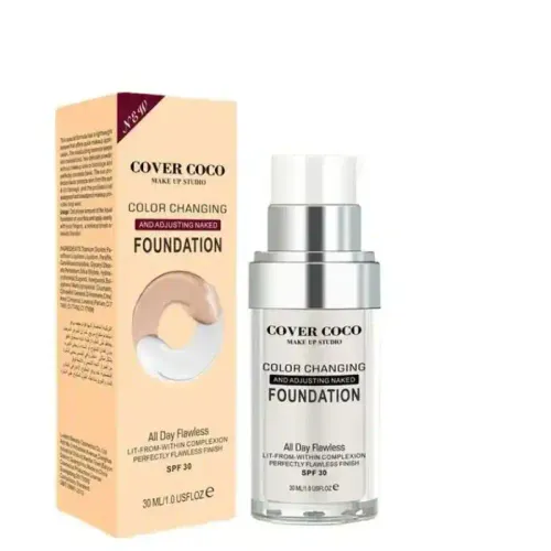 Fond De Teint Liquide Waterproof Spf30 – Adaptateur De Teint