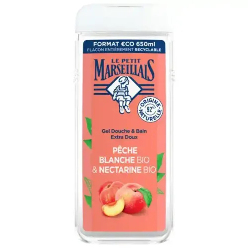 Extra Doux Douche Péché Blanche Bio & Nectarine Bio