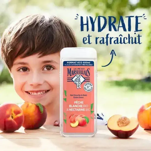 Extra Doux Douche Péché Blanche Bio & Nectarine Bio