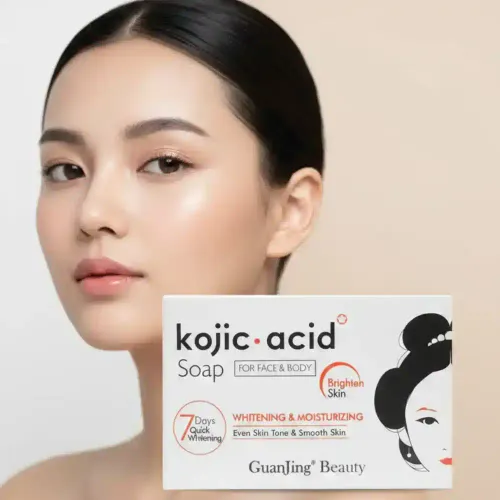 Kojic Acid Soap Guanjing Beauty – Savon Éclaircissant & Hydratant Visage Et Corps