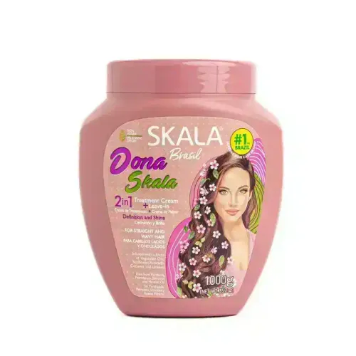 Skala Crème Capillaire Dona 2en1-masque De Traitement+crème Hydratante Sans Rinçage,1000g - Design…