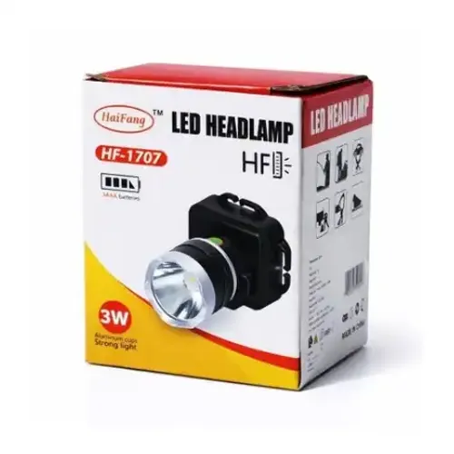 Lampe Frontale Led 3w Haute Luminosité Avec Bandeau Réglable Pour Camping Et Randonnée