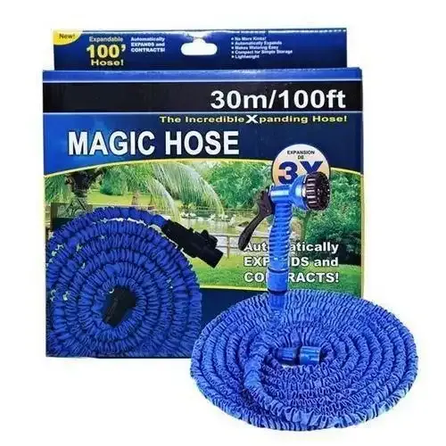 Tuyau D’arrosage Extensible 30 M Avec Pistolet À Eau 7 Jets