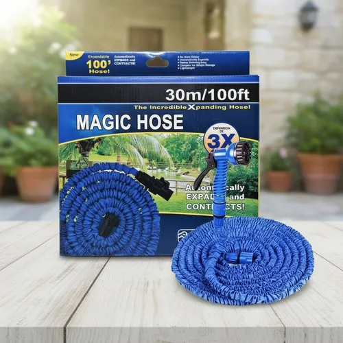 Tuyau D’arrosage Extensible 30 M Avec Pistolet À Eau 7 Jets